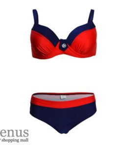 8983 - בגד ים יהלום בחזייה אדום